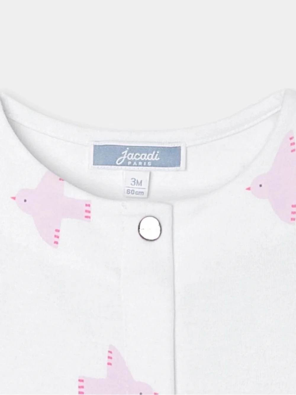 Jacadi Baby Girl Jumpsuit Pink Birds